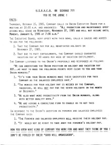 Flyer: U.S.R.A.C.O. or Scrooge?? You Be the Judge